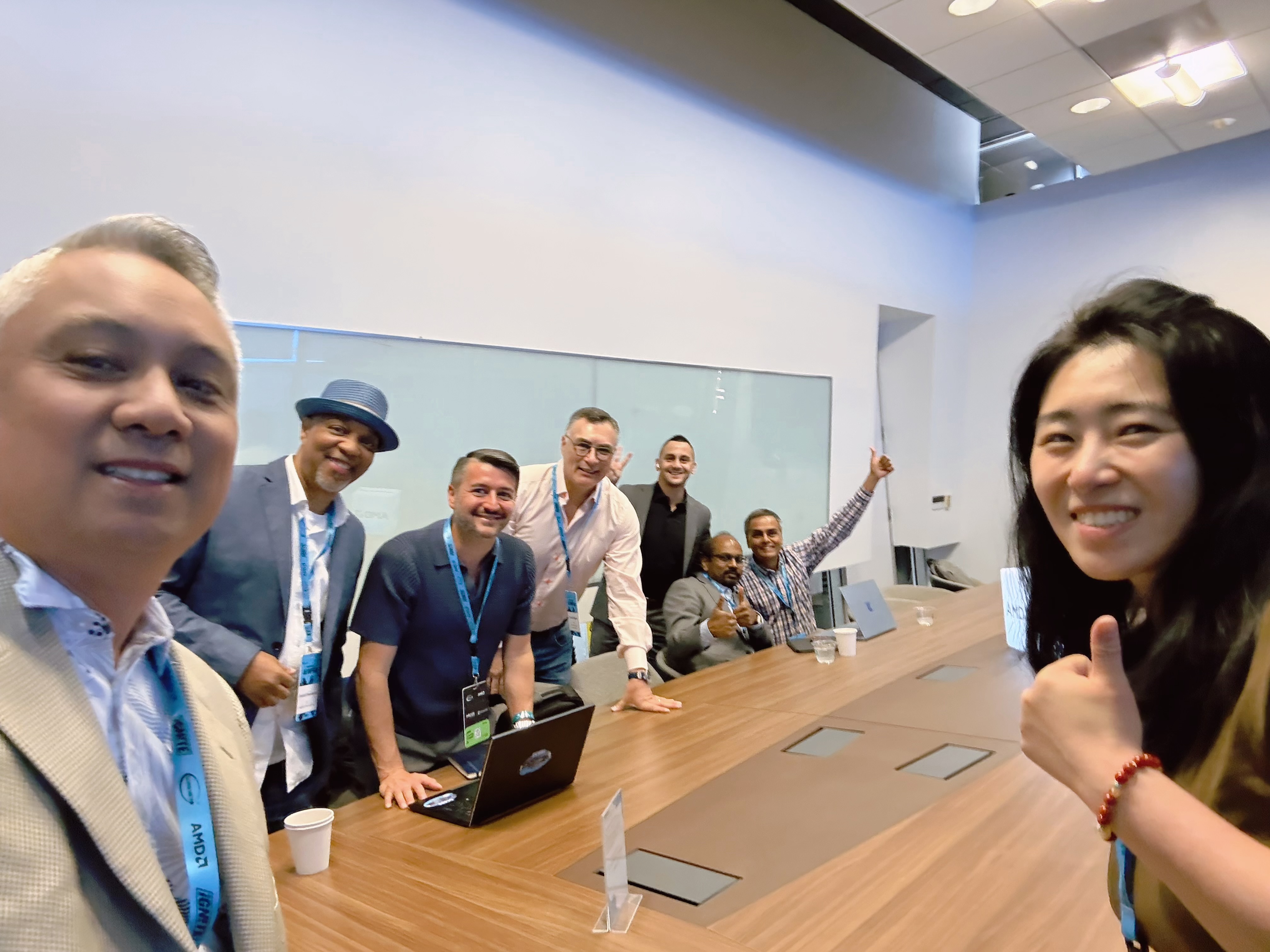 Speakers at the boardroom
